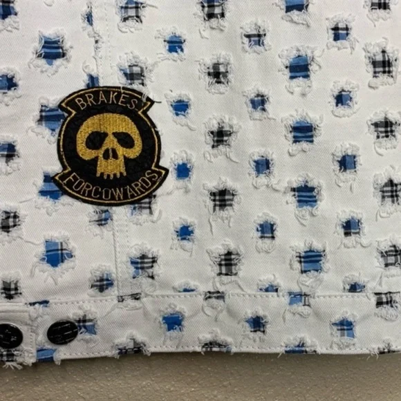 Imperious Men’s Distressed Patchwork Vest - Picture 5 of 6